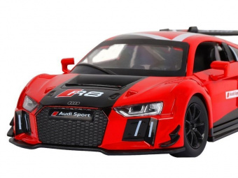 Машина ''АВТОПАНОРАМА'' Audi R8 LMS, красный, 1/24, свет, звук, в/к 24,5*12,5*10,5 см
