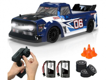 Радиоуправляемый пикап Volantex RC для дрифта синий 4WD 2.4G 1/14 RTR