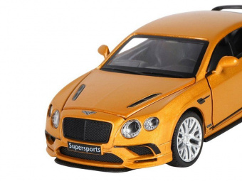 Машина ''АВТОПАНОРАМА'' Bentley Continental Supersports, оранжевый, 1/32, в/к 17,5*12,5*6,5 см