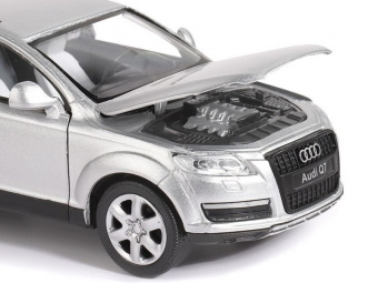 Машина ''АВТОПАНОРАМА'' Audi Q7, серебряный, 1/32, свет, звук, инерция, в/к 17,5*13,5*9 см