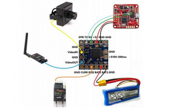 Модуль телеметрии Minim OSD / KV команды MOD для гоночных F3 Naze32 полетных контроллеров