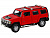 Машина ''АВТОПАНОРАМА'' Hummer H3, красный, 1/32, свет, звук, инерция, в/к 17,5*13,5*9 см