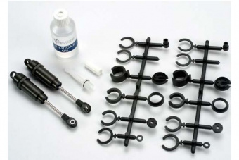 Big Bore shocks (long) (hard-anodized & PTFE-coated T6 aluminum) (assembled with TiN shafts) w/o