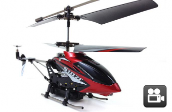 Радиоуправляемая модель вертолёта с гироскопом Syma S107C с видеокамерой