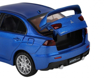 Машина ''АВТОПАНОРАМА'' Mitsubishi Lancer Evolution, синий, 1/32, свет, звук, в/к 17,5*12,5*6,5 см