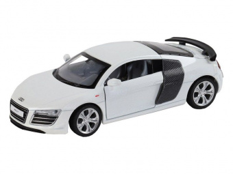 Машина ''АВТОПАНОРАМА'' Audi R8 GT, белый, 1/32, свет, звук, инерция, в/к 17,5*13,5*9 см