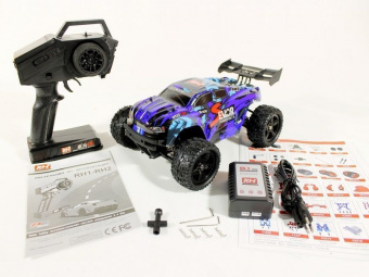 Радиоуправляемая трагги Remo Hobby S EVO-R Brushless (синяя) 4WD 2.4G 1/16 RTR