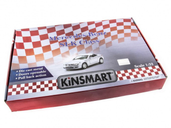 Машина Kinsmart 1:32 MERCEDES-BENZ SLK инерция (1/12шт.)  б/к
