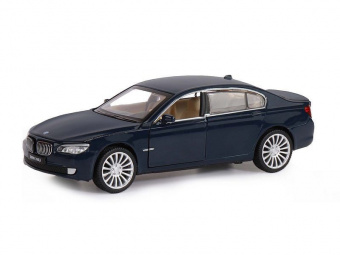 Машина ''АВТОПАНОРАМА'' BMW 760LI, синий, 1/34, свет, звук, инерция, в/к 17,5*13,5*9 см