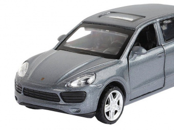 Машина ''АВТОПАНОРАМА'' Porsche Cayenne S, серый перламутр, 1/43, инерция, в/к 17,5*12,5*6,5 см