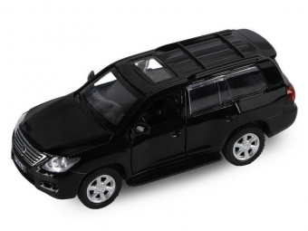 Машина ''АВТОПАНОРАМА'' Lexus LX570, черный, 1/43, инерция, в/к 17,5*12,5*6,5 см