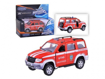 Машина Autotime ''UAZ PATRIOT'' пожарная охрана 1:43