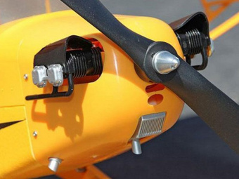 Радиоуправляемый самолет Top RC J3 желтый 1400мм KIT