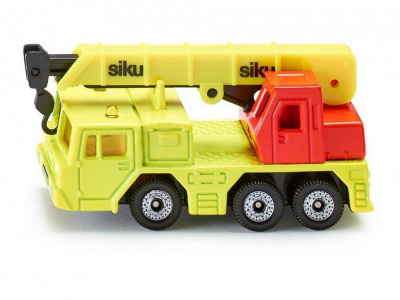 Автокран Siku 1326 гидравлический 1/87, 7.6 см, желтый/оранжевый