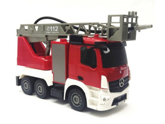 Радиоуправляемая пожарная машина Double Eagle Mercedes-Benz ANTOS 1/26 2.4G брызгает водой RTR