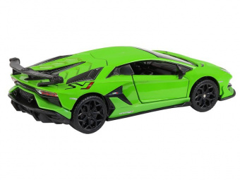 Машина АВТОПАНОРАМА Lamborghini SVJ, 1/32, зеленый, откр. двери, свет, звук, в/к 17,5*12,5*6,5 см
