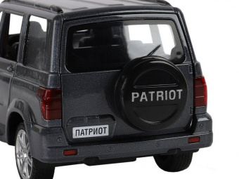 Машина ''АВТОПАНОРАМА'' УАЗ PATRIOT, темно-серый металлик, 1/26, свет, звук, в/к 24,5*12,5*10,5 см