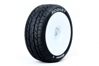 Колеса в сборе для автомоделей 1/8 BUGGY HEX 17mm (2шт)