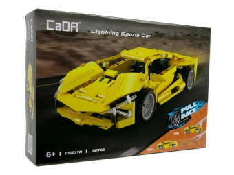 Конструктор CADA спортивный автомобиль Lightning Sports Car, инерционный (357 деталей)