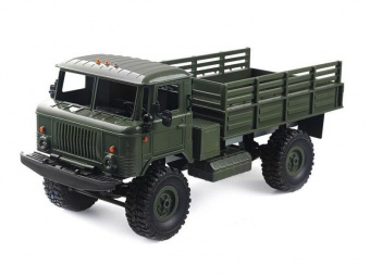 Радиоуправляемая машина MN MODEL ГАЗ-66 грузовая (зеленая) 4WD 2.4G 1/16 RTR