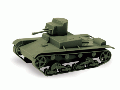 Сборная модель ZVEZDA Советский огнеметный танк Т-26, 1/100