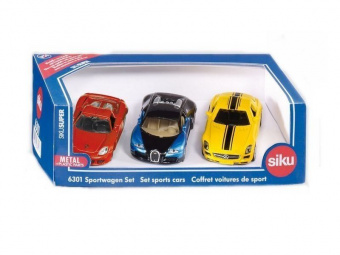 Набор Siku 6301 Спортивные машины (3 шт.)