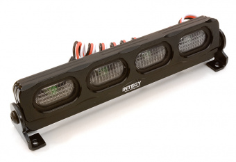 Подсветка LED на крышу (черная) 107х19х25мм для 1/10 краулеров