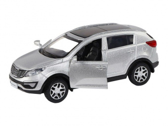 Машина ''АВТОПАНОРАМА'' KIA SPORTAGE R, серебряный, 1/39, инерция, в/к 17,5*12,5*6,5 см