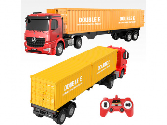 Радиоуправляемый тягач на 2 контейнера Double Eagle MACK 1/26 2.4G RTR
