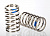 Пружины, shock (nickel finish) (GTR) (2.925 rate, blue) (1 pair)