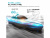 Радиоуправляемый катер Flytec V555 (зеленый) с подсветкой 2.4G RTR