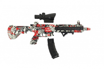 Автомат M416 стреляющий орбизами Красный