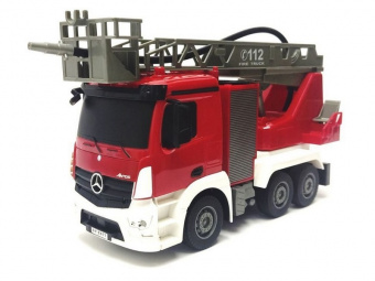 Радиоуправляемая пожарная машина Double Eagle Mercedes-Benz ANTOS 1/26 2.4G брызгает водой RTR