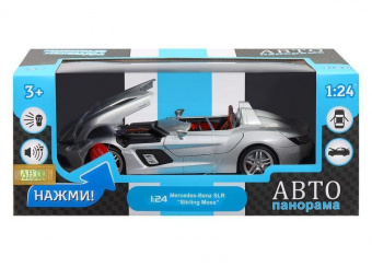 Машина ''АВТОПАНОРАМА'' Mercedes-Benz SLR McLaren Stirling Moss, 1/24, в/к 24,5*12,5*10,5 см