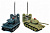 Танковый бой HuanQi Т-34 и Tiger 1:32 2.4G (два танка, з/у, акк)