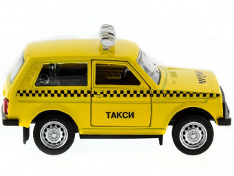 Машина ''АВТОПАНОРАМА'' инерц. ВАЗ 2121 1/50, в/к 12*7*5,5 см, желтая