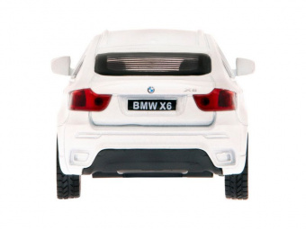 Машина АВТОПАНОРАМА BMW X6, 1/43, белый, инерция, откр. двери, в/к 17,5*12,5*6,5 см