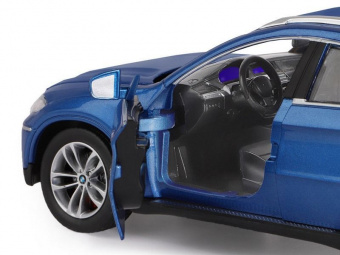 Машина ''АВТОПАНОРАМА'' BMW X6, синий, 1/26, звук, в/к 24,5*12,5*10,5 см