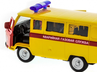 Машина ''АВТОПАНОРАМА'' инерц. УАЗ (аварийная) 1/50, в/к 12*7*5,5 см