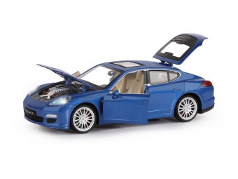 Машина ''АВТОПАНОРАМА'' Porsche Panamera S, синий, 1/24, свет, звук, в/к 24,5*12,5*10,5 см