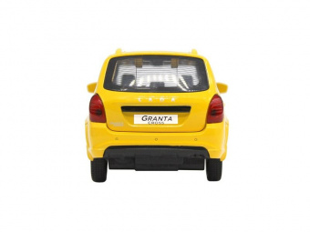 Машина ''АВТОПАНОРАМА'' LADA GRANTA CROSS ТАКСИ, желтый, 1/24, свет, звук, в/к 24,5*12,5*10,5 см