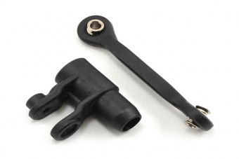 Servo horn, steering/ linkage, steering (46mm, assembled with pivot balls)