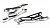 Рычаги нижние передние (серебро) для Traxxas 1/10 Slash 2WD