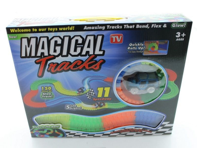 Автотрек Magic Tracks 11 Speedway 150 деталей (светится в темноте)