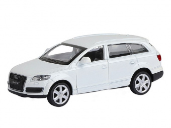 Машина АВТОПАНОРАМА Audi Q7, белый, 1/43, инерция, в/к 17,5*12,5*6,5 см