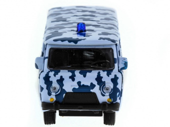 Машина ''АВТОПАНОРАМА'' инерц. УАЗ-452 (ОМОН) 1/50, в/к 12*7*5,5 см