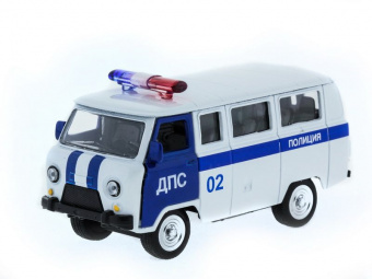 Машина ''АВТОПАНОРАМА'' инерц. УАЗ (ДПС) 1/50, в/к 12*7*5,5 см