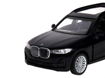 Машина АВТОПАНОРАМА BMW X7, 1/44, черный, инерция, откр. двери, в/к 17,5*12,5*6,5 см