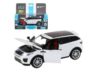 Машина ''АВТОПАНОРАМА'' Range Rover Evoque, белый, 1/32, свет, звук, инерция, в/к 17,5*13,5*9 см
