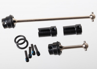 Driveshafts, center (steel constant-velocity) front (1), rear (1) (fully assembled)